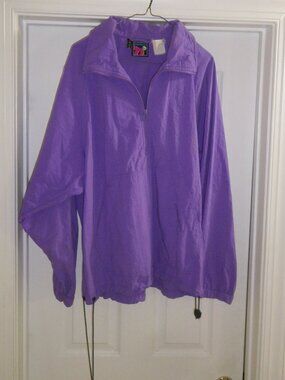 Vintage 1980's Women's Mistral Heat Wave Quarter Zip Nylon Windbreaker